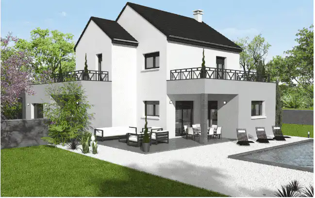 Grande maison avec piscine