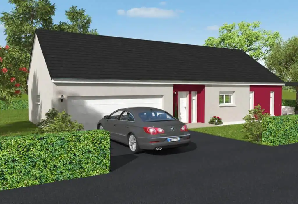 Maison plain-pied grand garage