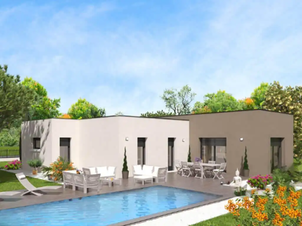 Maison tendance toit-plat