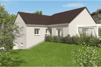 Maison en pente avec sous sol