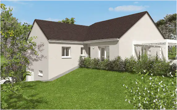 Maison en pente avec sous sol