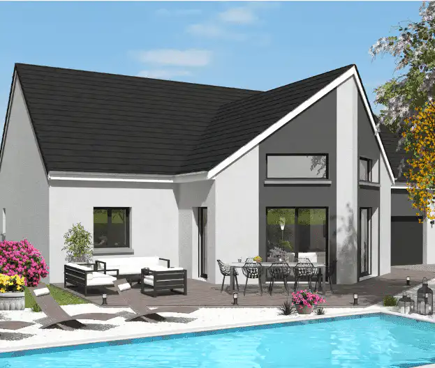 Maison moderne vitrée