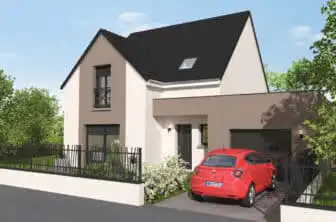 Maison moderne avec semi toit-plat