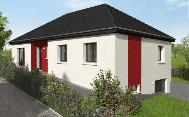 Maison avec garage sous sol