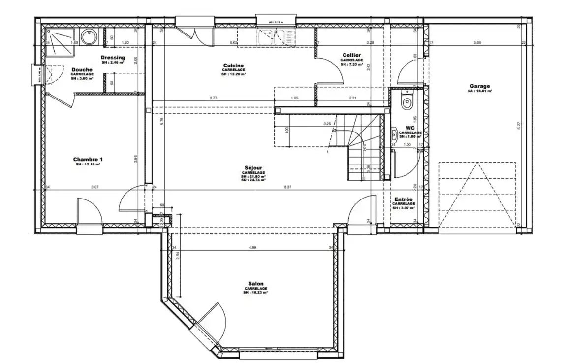 plan rez de chaussee onyx