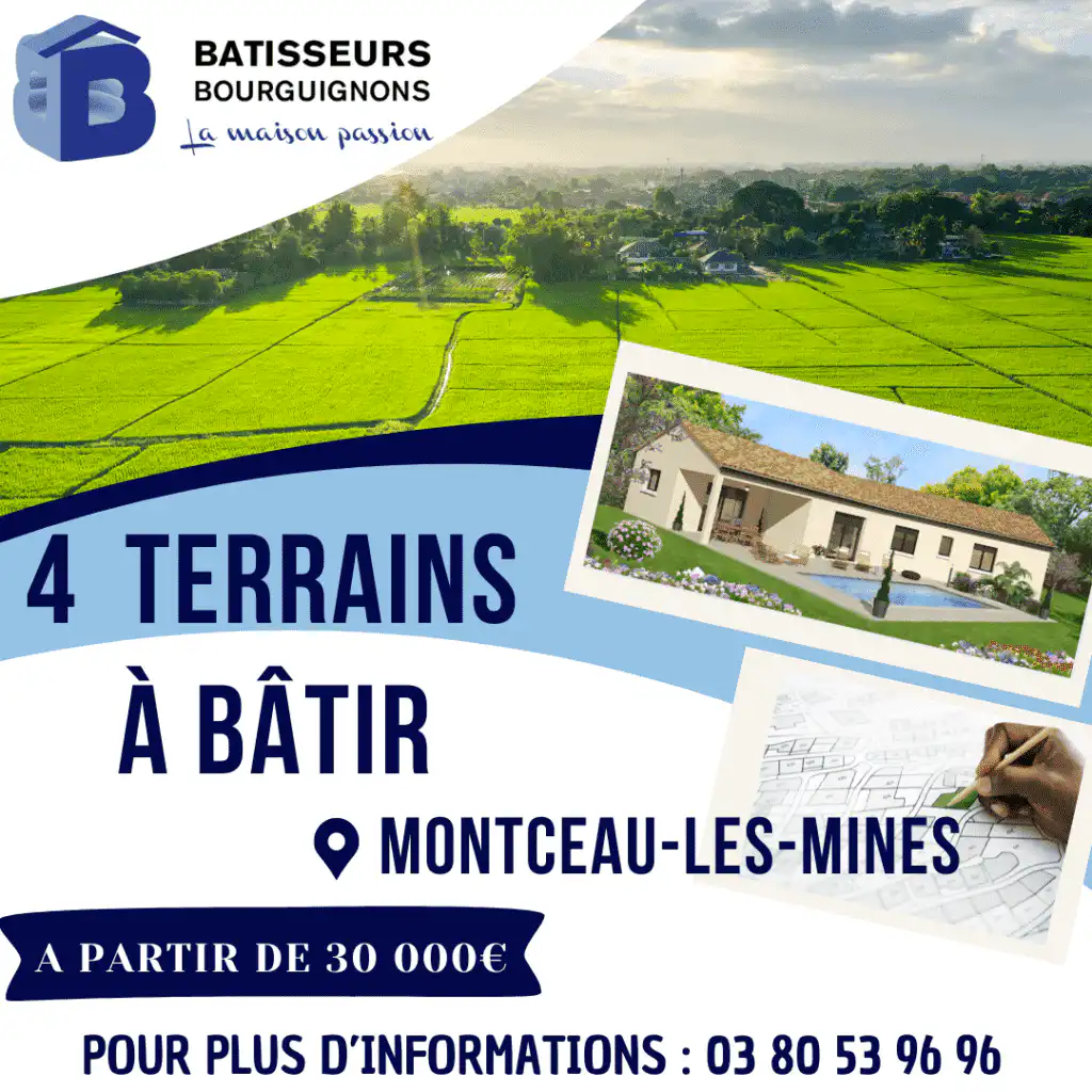Terrain à batir montceau les mines