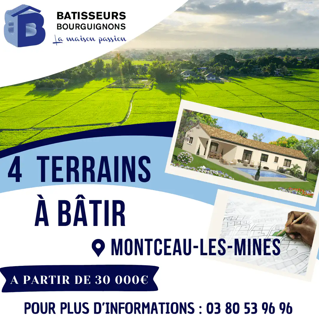 Terrain à batir montceau les mines